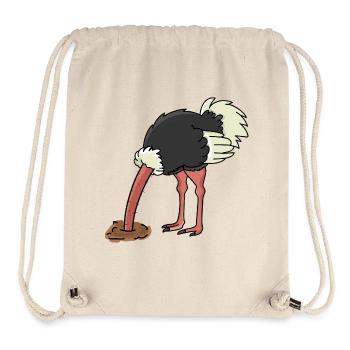 Vogelstrauß Vogel Strauß - Stanley/Stella recycelter Gym Bag - Naturweiß - Vorne