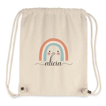 Alicia! Rainbow, customisable - Stanley/Stella Recycled Gym Bag - natural - Front