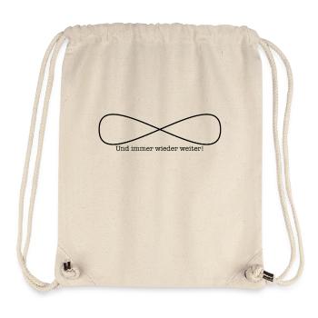 Und immer wieder weiter - Stanley/Stella recycelter Gym Bag - Naturweiß - Vorne