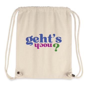 Lustige Sprüche "Gehts noch" - Stanley/Stella recycelter Gym Bag - Naturweiß - Vorne