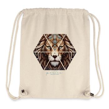 lion - feel the power - Stanley/Stella recycelter Gym Bag - Naturweiß - Vorne
