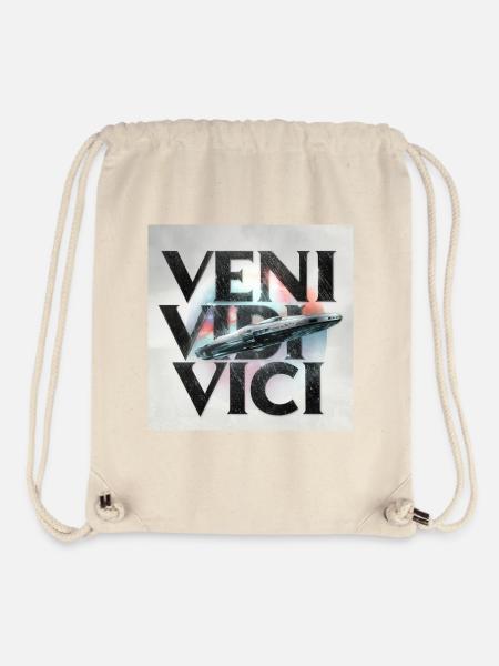Aufschrift VENI VIDI VICI - Stanley/Stella recycelter Gym Bag - Naturweiß