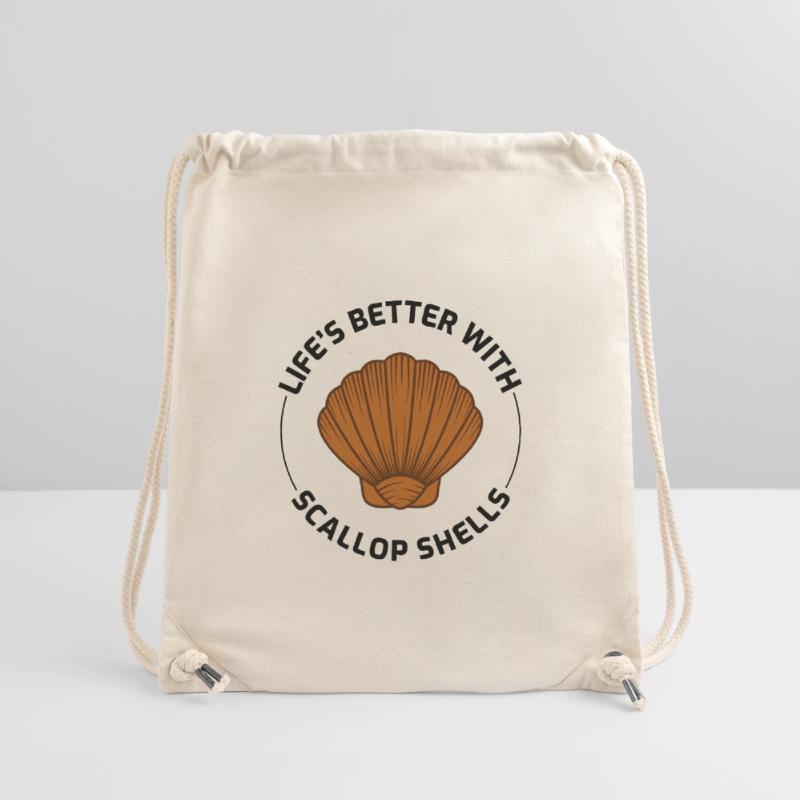 Scallop Seashells Collector Beachcomber Shellfish Stanley/Stella Recycled Gym Bag