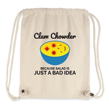 Clam Chowder Shellfish Hilarious Seafood Soup - Stanley/Stella Recycled Gym Bag - natural - Front