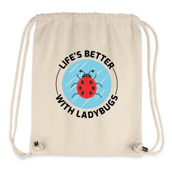 Marienkäfer Insektensammler Entomologie Entomologe - Stanley/Stella recycelter Gym Bag - Naturweiß - Vorne