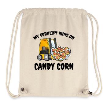 Halloween Forklift Operator Candy Corn - Stanley/Stella Recycled Gym Bag - natural - Front