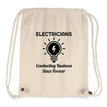 Electrician Humor Electrical Technician Engineer - Stanley/Stella Recycled Gym Bag - natural - Front
