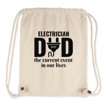 Electrician Dad Electrical Technician Engineer - Stanley/Stella Recycled Gym Bag - natural - Front