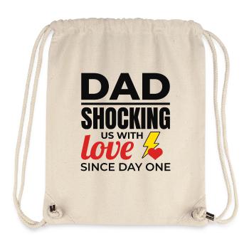 Papa électricien : nous choquer avec amour - Sac à cordon recyclé Stanley/Stella - blanc naturel - Devant
