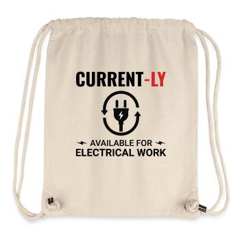 Elektriker: derzeit für Arbeiten verfügbar - Stanley/Stella recycelter Gym Bag - Naturweiß - Vorne