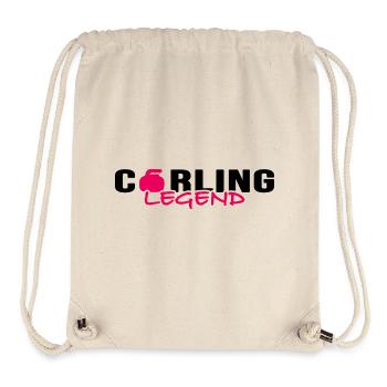 Curling, Curling, Curler, Curling Legend - Stanley/Stella Recycled Gym Bag - natural - Front