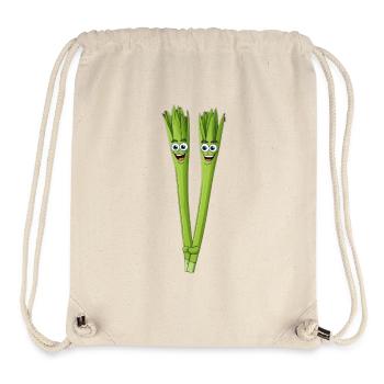 Spargelduo Lächelnd - Stanley/Stella recycelter Gym Bag - Naturweiß - Vorne