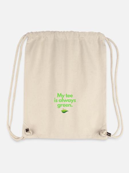 My tee is always green - Green and Tastee - Golf - Stanley/Stella recycelter Gym Bag - Naturweiß