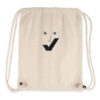 Feines Lächeln - Feines Gesicht C04. - Stanley/Stella recycelter Gym Bag - Naturweiß - Vorne