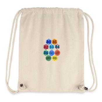 Zurück zu den 80er - 80er Jahren Autoaufkleber - Stanley/Stella recycelter Gym Bag - Naturweiß - Vorne