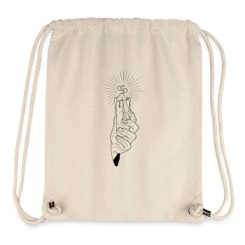 Bougie - Sac à cordon recyclé Stanley/Stella - blanc naturel - Devant