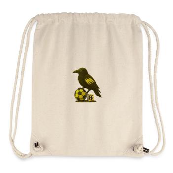 Vogel mit Fußball und Buchstabe E - Stanley/Stella recycelter Gym Bag - Naturweiß - Vorne