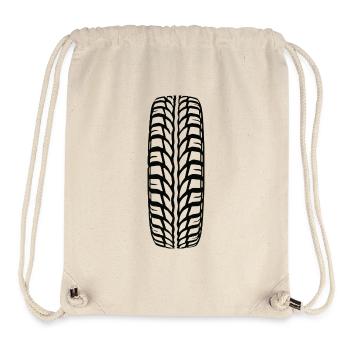 Reifentread Rillenmuster - Stanley/Stella recycelter Gym Bag - Naturweiß - Vorne