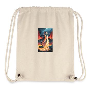 FEUERSPEIENDER DRACHE - Stanley/Stella recycelter Gym Bag - Naturweiß - Vorne
