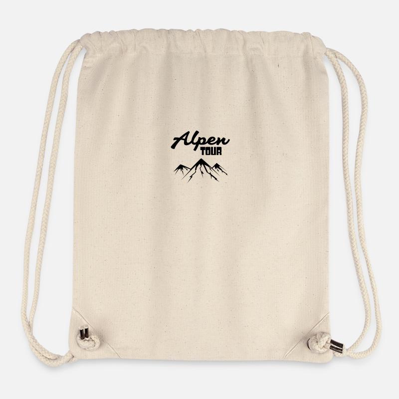 Alperne Bjerge bjergbestigning - Stanley/Stella recycled gym bag - råhvid