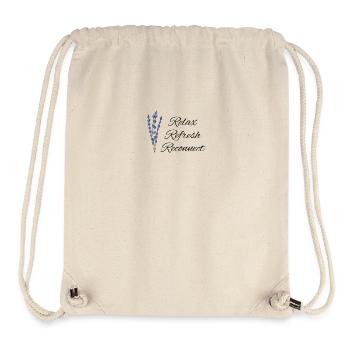 Relax Refresh Reconnect - Stanley/Stella Recycled Gym Bag - natural - Front