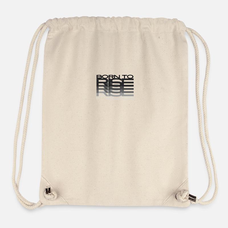 born to rise - Stanley/Stella recycelter Gym Bag - Naturweiß