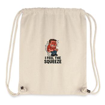 toilette selle toilette drôle enfants - Sac à cordon recyclé Stanley/Stella - blanc naturel - Devant