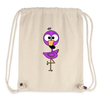 Flamingo Purple - Stanley/Stella Recycled Gym Bag - natural - Front