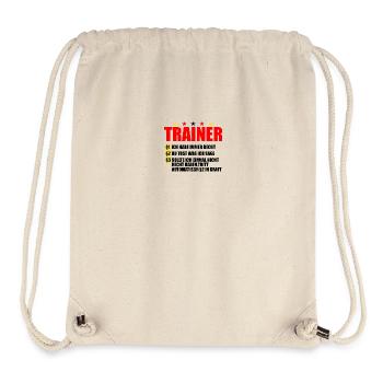lustiger Trainer Spruch cooler Trainer Mannschaft - Stanley/Stella recycelter Gym Bag - Naturweiß - Vorne