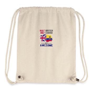 Halb Brite Halb Ecuadorianer - Stanley/Stella recycelter Gym Bag - Naturweiß - Vorne