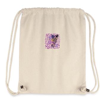 Colorful Leopard Big Cat Animal Print - Stanley/Stella Recycled Gym Bag - natural - Front