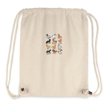 Viele Pferderassen - Cartoon Kawaii Pferde - Stanley/Stella recycelter Gym Bag - Naturweiß - Vorne