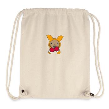 Kangaroo Boxer Martial Athlete Sparring Sport Boxing - Stanley/Stella Recycled Gym Bag - natural - Front