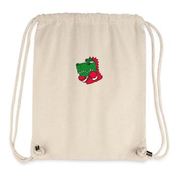 Dinosaur Boxer Martial Athlete Sparring Sport - Stanley/Stella Recycled Gym Bag - natural - Front