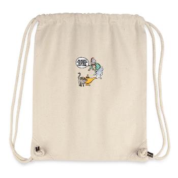 Sie Wieder Aufhören Reiben Gegen Die Lampe - Stanley/Stella recycelter Gym Bag - Naturweiß - Vorne