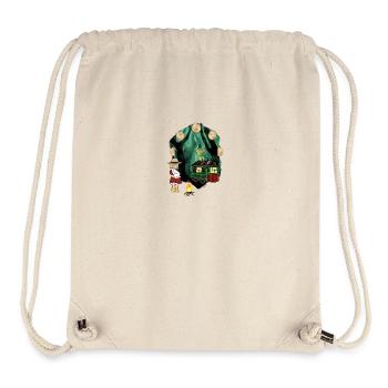 Kind Kinder Abenteuer Wald Drache Drachen mystisch - Stanley/Stella recycelter Gym Bag - Naturweiß - Vorne