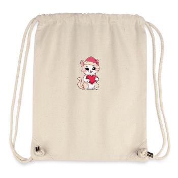 Weihnachten Christmas Xmas Katze Katzen - Stanley/Stella recycelter Gym Bag - Naturweiß - Vorne