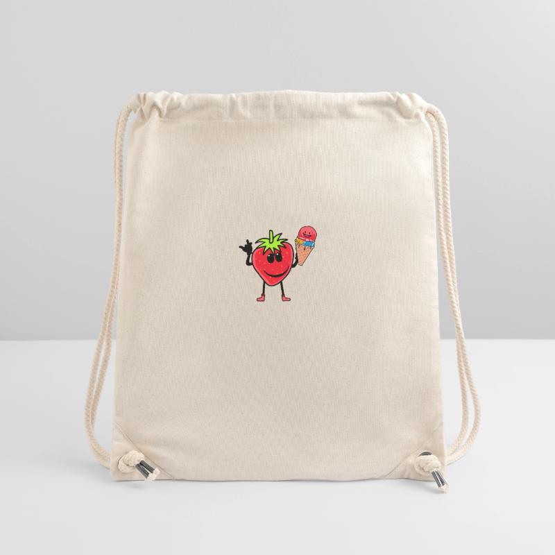 Erdbeerer Erdbeere Eis Eiscrem Eiskrem Kinder Stanley/Stella recycelter Gym Bag