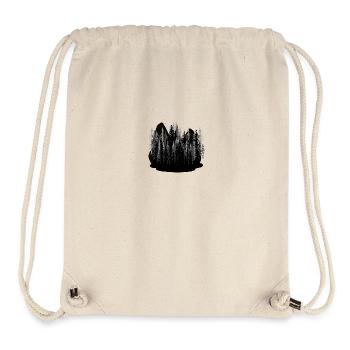 Dark Fantasy, Nature, Spooky, Wilderness, Forest, Carpathians - Stanley/Stella Recycled Gym Bag - natural - Front