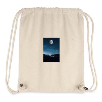 Nächtlicher Vollmond über Bergen - Stanley/Stella recycelter Gym Bag - Naturweiß - Vorne