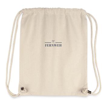 Fernweh - Stanley/Stella recycelter Gym Bag - Naturweiß - Vorne