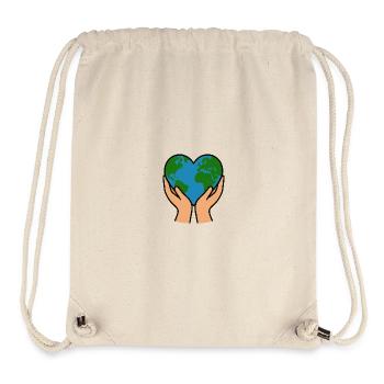 Dame Nature - Sac à cordon recyclé Stanley/Stella - blanc naturel - Devant