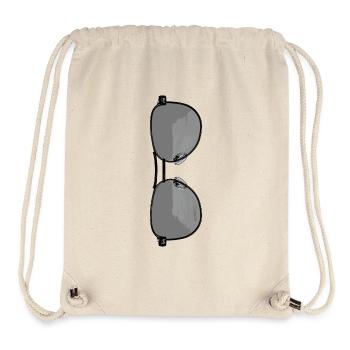 Coolness durch Sonnenbrillen - Stanley/Stella recycelter Gym Bag - Naturweiß - Vorne