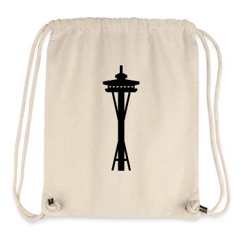 Aiguille spatiale - Sac à cordon recyclé Stanley/Stella - blanc naturel - Devant