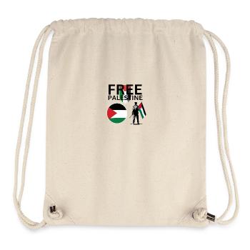Free Palestine - Stanley/Stella recycelter Gym Bag - Naturweiß - Vorne