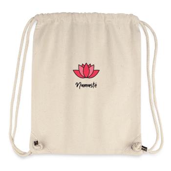 Namaste Lotus Pink - Stanley/Stella Recycled Gym Bag - natural - Front