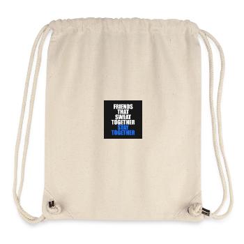 Freunde trainieren zusammen - Stanley/Stella recycelter Gym Bag - Naturweiß - Vorne