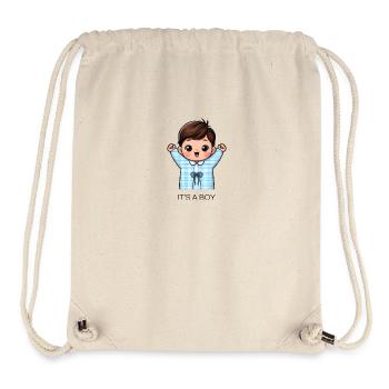 IT S A BOY - Stanley/Stella recycelter Gym Bag - Naturweiß - Vorne