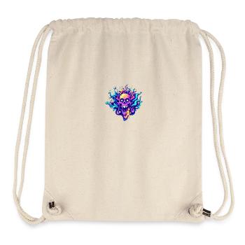 Skull - Stanley/Stella recycelter Gym Bag - Naturweiß - Vorne