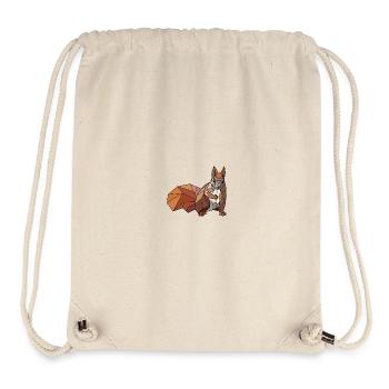 Eichhörnchen blanko - Stanley/Stella recycelter Gym Bag - Naturweiß - Vorne